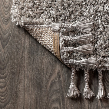 Mercer Shag Plush Tassel Area Rug